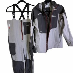 Cabela's Goretex Guidewear Gray and Black Suit